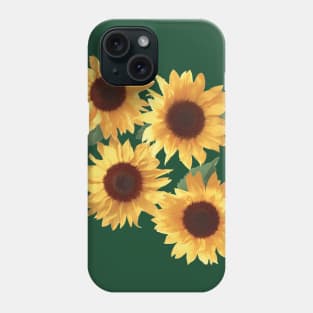 Happy Yellow Sunflowers Phone Case