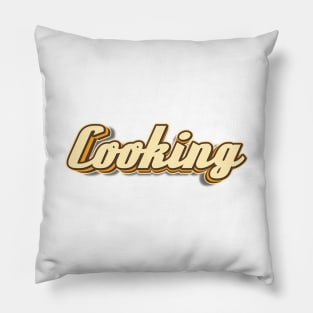 Cooking typography Pillow