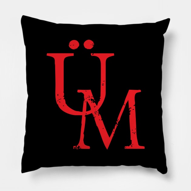 U M Ubermensch Superhuman Overman Symbol Acronym Nietzsche Pillow by Elvdant