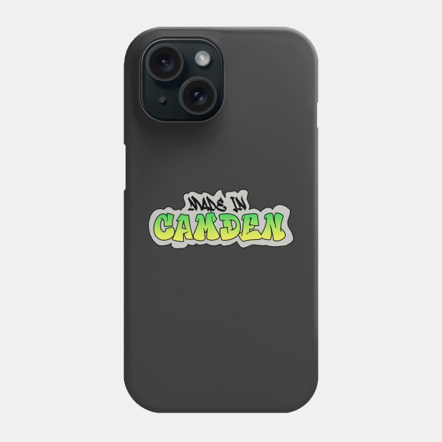 Made in Camden I Garffiti I Neon Colors I Green Phone Case by EverYouNique
