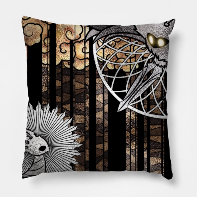 The radiance and the pale king - hollow knight Pillow by Quimser