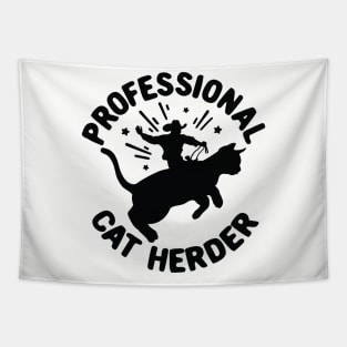 Professional Cat Herder Funny Cat Lover Graphic Tapestry