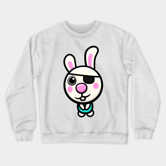 Bunny Cute Piggy Character Skin Roblox Bunny Crewneck Sweatshirt Teepublic - pink rabbit roblox