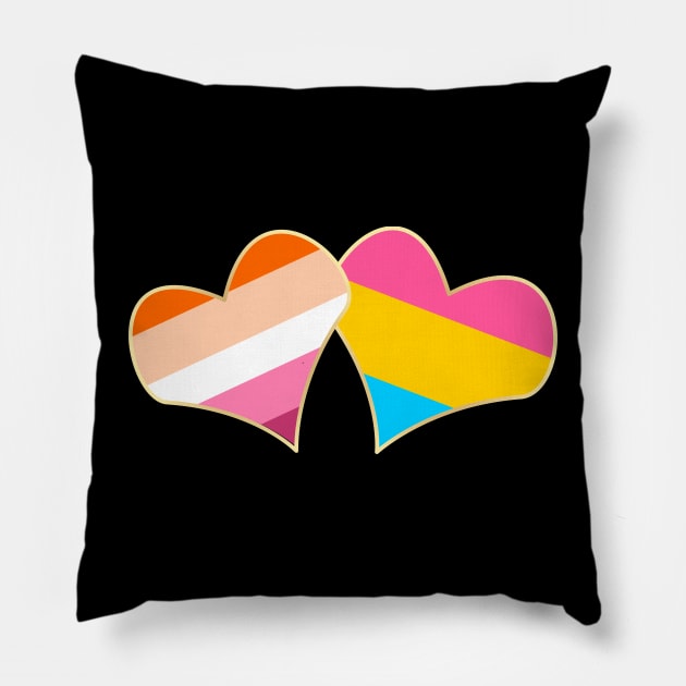 Split Attraction Pillow by traditionation