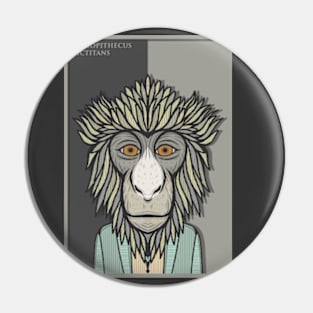 Greater Spot Nosed Monkey Pin