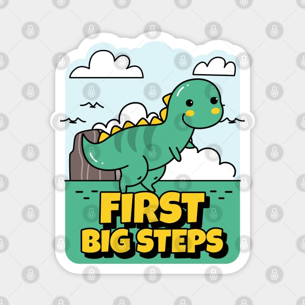 First Big Steps Magnet by Red Rov