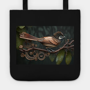 Steampunk bird Tote