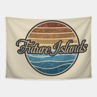 Future Islands Retro Waves Tapestry