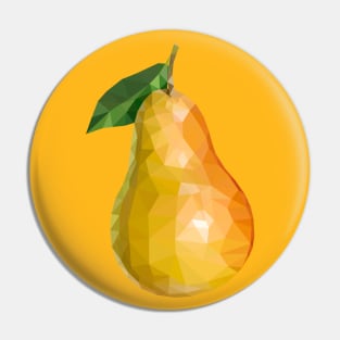 Low-poly pear Pin