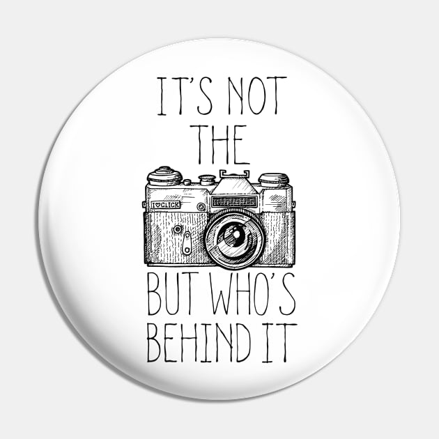 Camera black ink Pin by BITICOL