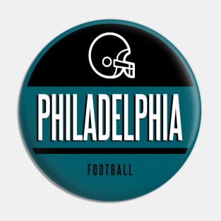 Philadelphia retro football Pin