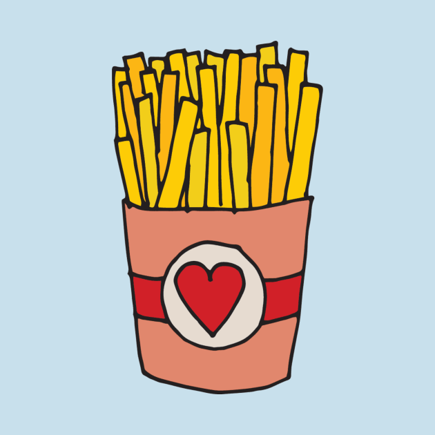 Fry Day I'm in Love | French Fries in a Heart Box by gloobella