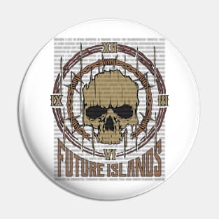 Future Islands Vintage Skull Pin