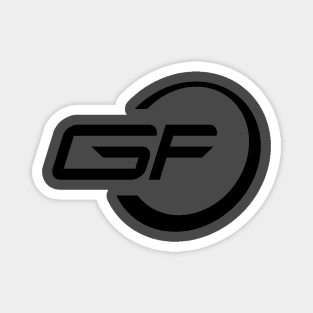 GF Retro Logo Black Magnet