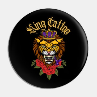 King Tattoo Pin