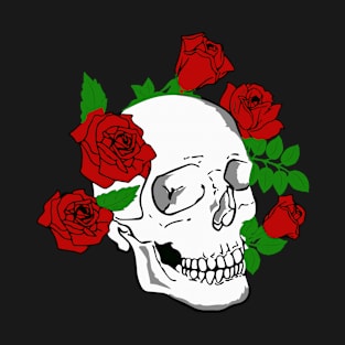 SKULL HEAD ROSES UNISEX T-Shirt