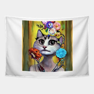 elegant cat Tapestry