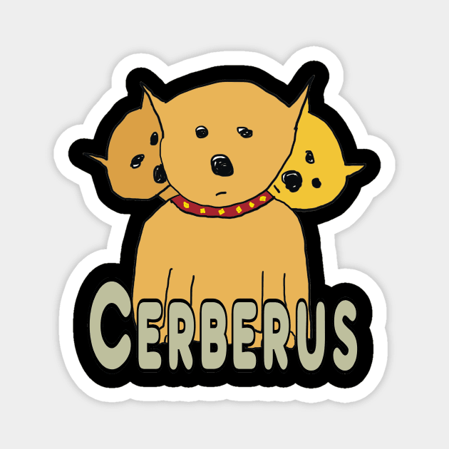 Cerberus Magnet by Mark Ewbie