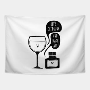 Drink And Draw Tapestry