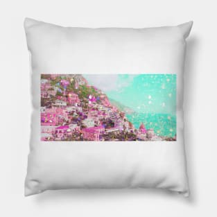 Glittery Positano No. 1 Pillow