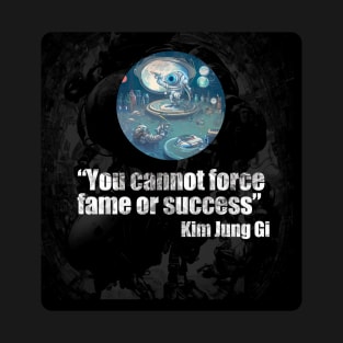 Kim Jung Gi Tribute T-Shirt: "You Cannot Force Fame or Success" T-Shirt