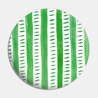 Watercolor lines - green Pin