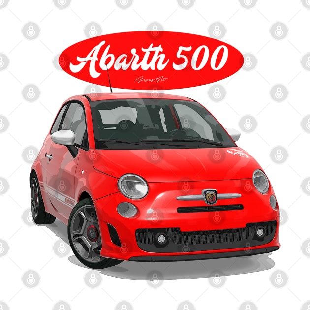 ABARTH 500 Red Scorpion by PjesusArt
