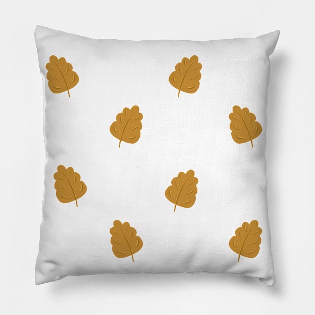 Pattern leaves Pillow by dariakrutskevich