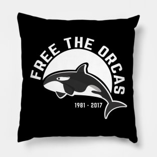 FREE THE ORCAS Shirt Freedom For Orcas Free Willy - Free Tilikum - Free Lolita - Free The Killer Whales t shirt Pillow