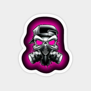 Toxic/Radioactive Skull Gas Mask Magnet