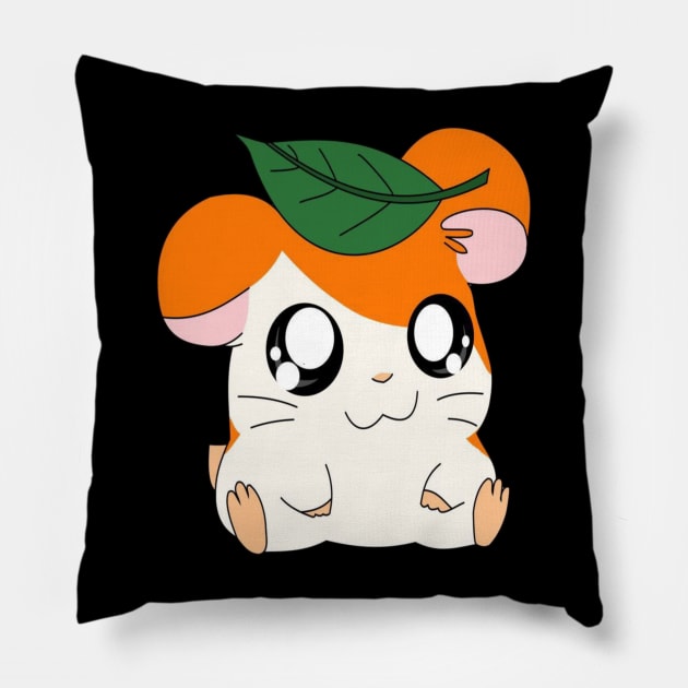 Chibi hamtaro Pillow by Laris Manis Art