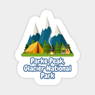 Parke Peak, Glacier National Park Magnet