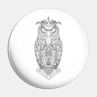 owl the wise bird ecopop Pin