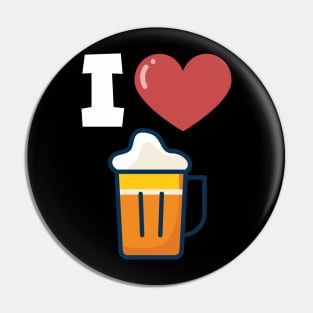 I love beer Pin