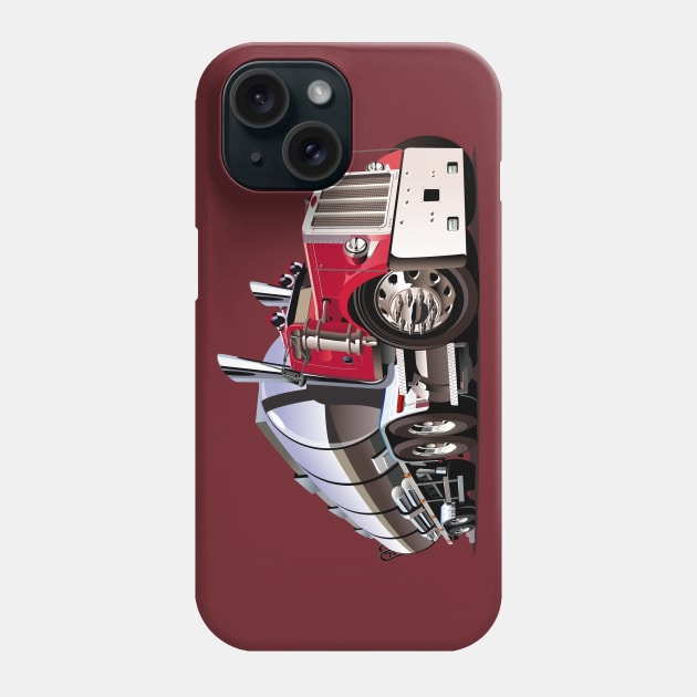 Cartoon truck Phone Case by Mechanik