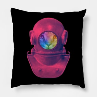 Scuba Diver Cat Pillow