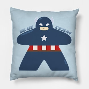 Blue Meeple Team Pillow