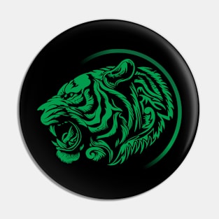 Green Tiger T-Shirt Pin