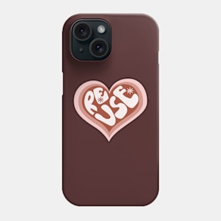 Heart Shape Reuse Typography Phone Case