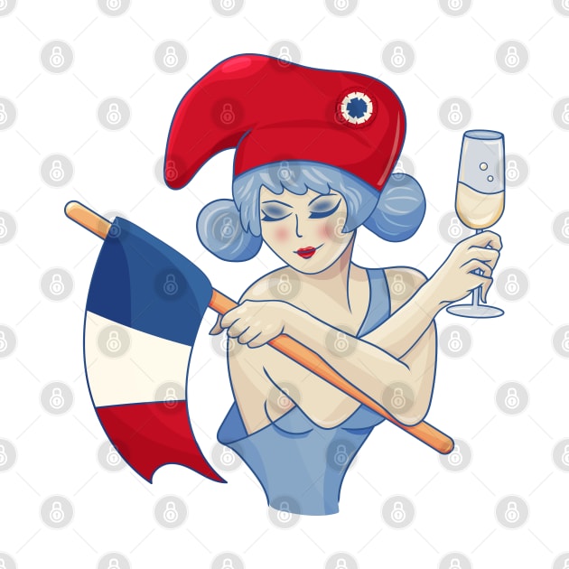 Marianne of France for Bastille day by tatadonets