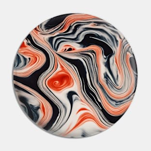 Suminagashi Japanese Marbled Pattern Pin