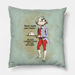 Dog Waiter Pillow