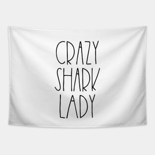 Crazy shark lady Tapestry