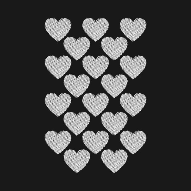 Cute doodle heart (invert) by hedehede