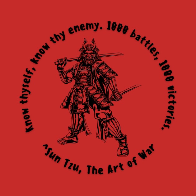 Designs for Warriors - Sun Tzu - Know Thyself by Underthespell