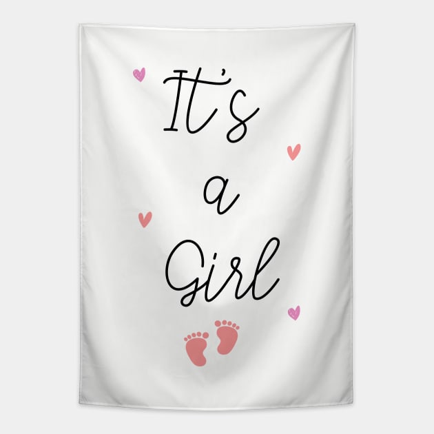 It's a girl Tapestry by Coolthings