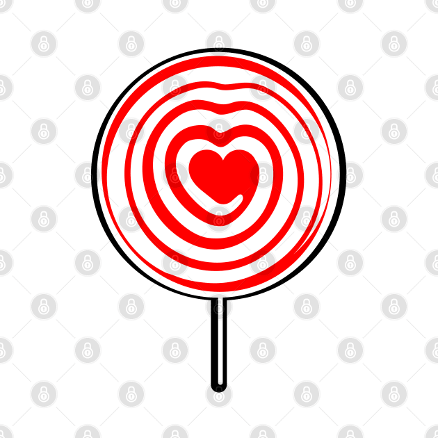 Lolly-pop heart by diomi