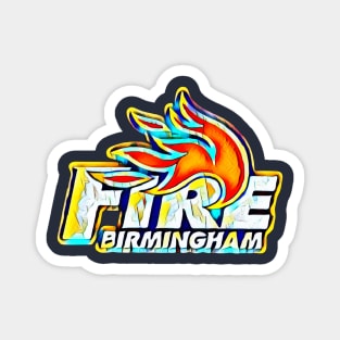 Birmingham Fire Football Magnet