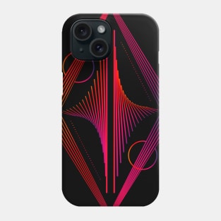 Geometric minimal abstract pink Phone Case