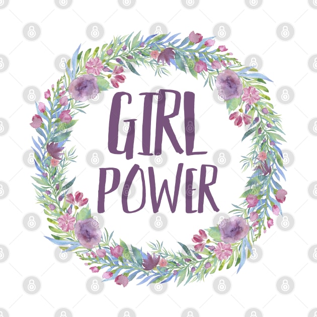 GIRL POWER - Flower Wreath by JustSomeThings